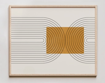 Colorado Mid Century Print - Boho Art Prints of Colorado, Bohemian Art Print and Wall art - Colorado Prints Wall Art Boho