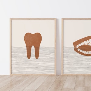 Dentist Art - Dentist Wall Art / Office Decor, Dentistry Poster, Boho Dentist Print - Dentist Gift, Tooth Art, Teeth Poster
