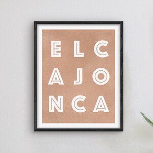 El Cajon California Art - El Cajon Art Print, California Gift Idea, City of El Cajon CA Sign / Poster