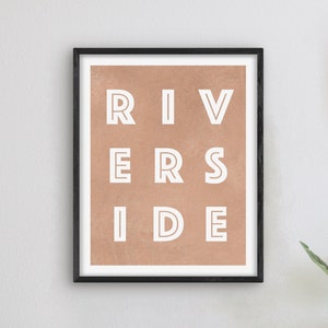 Riverside California Art - Riverside Art Print, California Gift Idea, City of Riverside CA Sign / Poster