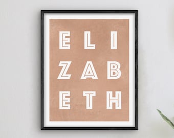 Elizabeth New Jersey Art - Elizabeth Art Print, New Jersey Gift Idea, City of Elizabeth NJ Sign / Poster