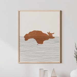 Samos Art Print - Boho Insel Samos Wand Kunst, Samos Griechenland Reise Poster, Wand Dekoration / Geschenk