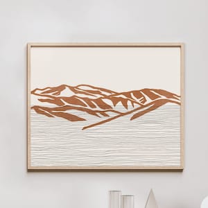Boho Blue Ridge Mountains Art Print - Appalachian Mountains, North Carolina / Virginia - Blue Ridge Mountains Wall Art, Travel Poster