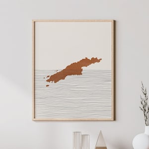 Hydra Kunstdruck - Boho Insel Hydra Wandkunst, Hydra Griechenland Reise Poster, Wanddekoration / Geschenk