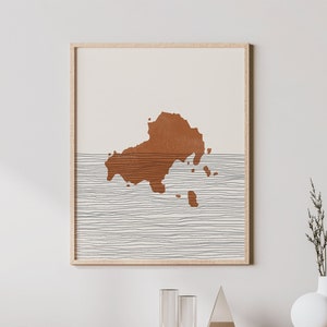 Skiathos Kunstdruck - Boho Insel Skiathos Wandkunst, Skiathos Griechenland Reise Poster, Wanddekoration / Geschenk der griechischen Inseln