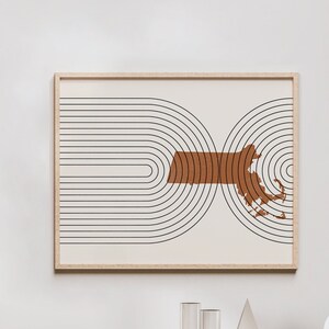 Mid Century Wandkunst - Minimalistische Massachusetts Wand Kunst und Dekor, abstrakte Mid-Century Modern Prints, Massachusetts State Karte Druck