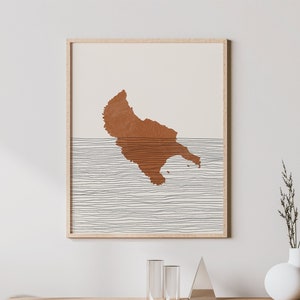 Zakynthos Art Print - Boho Zakynthos Insel Wand Kunst, Zakynthos Griechenland Reise Poster, Griechische Inseln Wand Dekoration / Geschenk