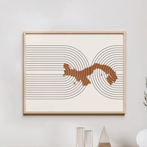 Panama Wall Art - Mid Century Panama Map, Retro Panama Wall Decor / Poster, Country of Panama Print