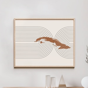 Cuba Wall Art - Mid Century Cuba Map, Retro Cuba Wall Decor / Poster, Country of Cuba Print