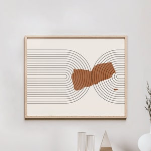 Yemen Wall Art - Mid Century Yemen Map, Retro Yemen Wall Decor / Poster, Country of Yemen Print
