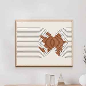Azerbaijan Wall Art - Mid Century Azerbaijan Map, Retro Azerbaijan Wall Decor / Poster, Country of Azerbaijan Print