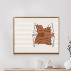 Arte mural de Angola: mapa de Angola de mediados de siglo, decoración de pared retro de Angola/póster, impresión del país de Angola