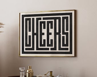 Whiskey Gift - Bourbon Poster / Distillery Wall Decor - Gift for Bourbon or Scotch Drinker, Cocktail Art