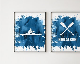 Poster Déco Vintage – Rowing Teams – Art Mural Art.1869 – Reproduction