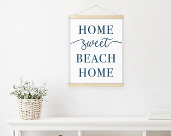 Home Sweet Beach Home -  Beach House Decor - Personalized Art Print, Beach Gifts Beach Vacation Rental Decor, Beach Themed Art