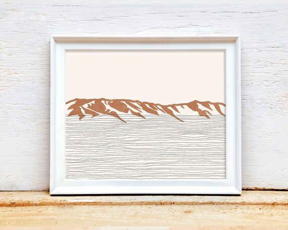 South Mountain Art Print - Phoenix, Arizona - South Mountain
