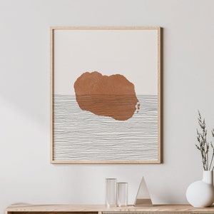 Rarotonga Art Print - Boho Rarotonga Island Wandkunst, Rarotonga Kochinseln Reiseplakat, Wanddekoration / Geschenk