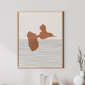 Basse-Terre Art Print - Boho Basse-Terre Island Wall Art, Basse-Terre Grande Travel Poster, Guadeloupe Wall Decor / Gift