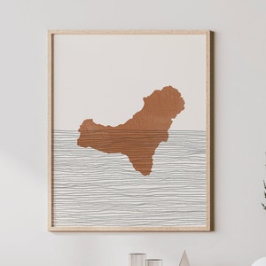 El Hierro Art Print - Boho El Hierro Island Wall Art, El Hierro Spain Travel Poster, Canary Islands Wall Decor / Gift