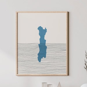 Friends Lake Art - Seefreunde See New York Druck, Friends Lake New York Dekor - Lakehouse Wandkunst, Geschenkidee