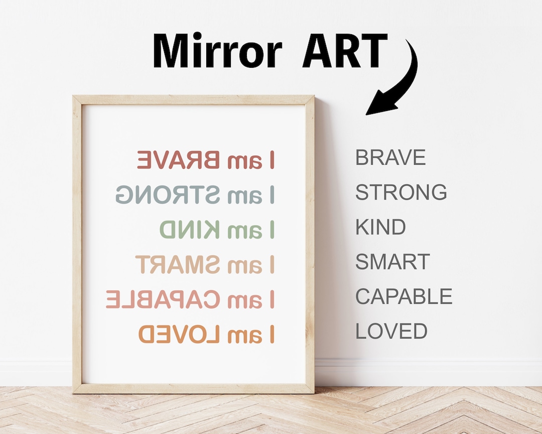 Mirror Art - Positive Quotes - READABLE IN MIRROR, Positive Affirmation ...