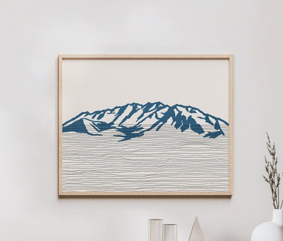 Mount Timpanogos Art Print - Wasatch Mountain Range, Utah - Mount