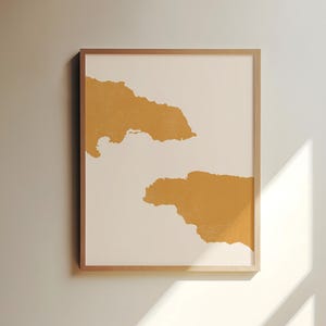 Maximalist Wall Art Map of Jamaica - Custom Location Print - Maximalist Wall Decor, Jamaica Art Print