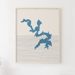 Lake Amon G Carter Art - Boho Lake Amon G Carter Druck, Lake Amon G Carter Bild - Lakehouse Wandkunst / Dekor, Geschenkidee