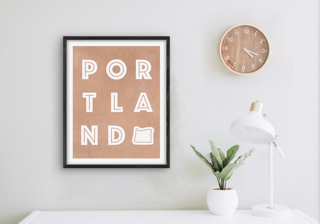Portland Oregon Art - Portland Art Print, Oregon Gift Idea, City of ...