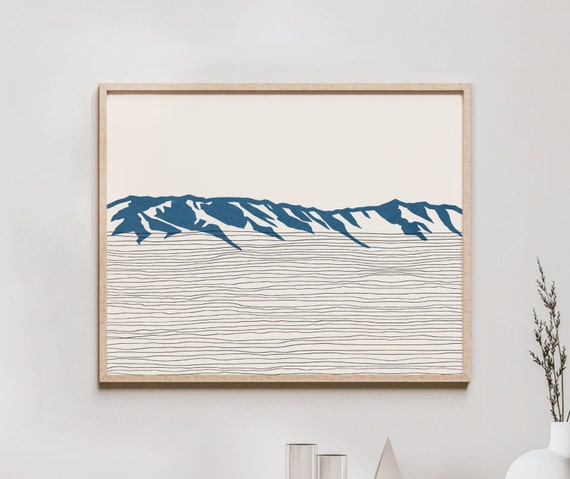 South Mountain Art Print - Phoenix, Arizona - South Mountain