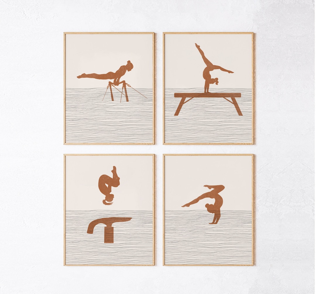 Gymnastics Wall Art Gymnastics Room Decor, Gymnast Poster, Girls
