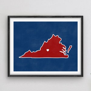 Graduation Gift - College Town Print | Lynchburg, Virginia | College Graduation Gift / High School Grad Gift | Virginia School Decor