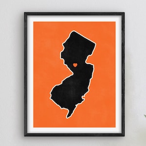 Graduation Gift - College Town Print | Princeton, New Jersey | College Graduation Gift / High School Grad Gift | New Jersey School Decor