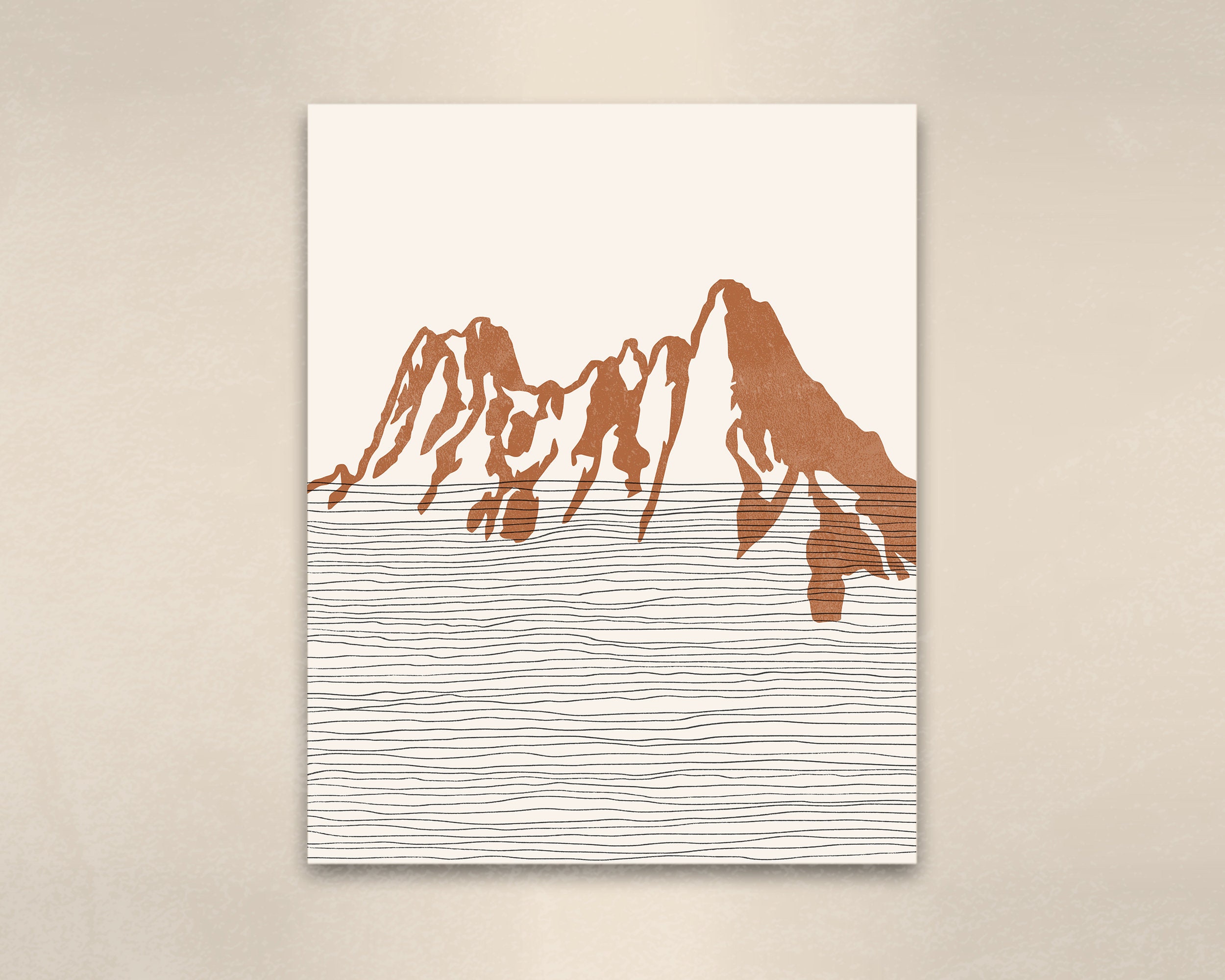 ボヘミアン リバティ ベル マウンテン アート プリント - カスケード