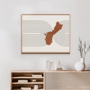 Chad Wall Art - Mid Century Chad Map, Retro Chad Wall Decor / Poster, Country of Chad Print