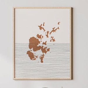 Orkney Islands Art Print - Boho Orkney Islands Wall Art, Orkney Islands Scotland Travel Poster, Wall Decor / Gift