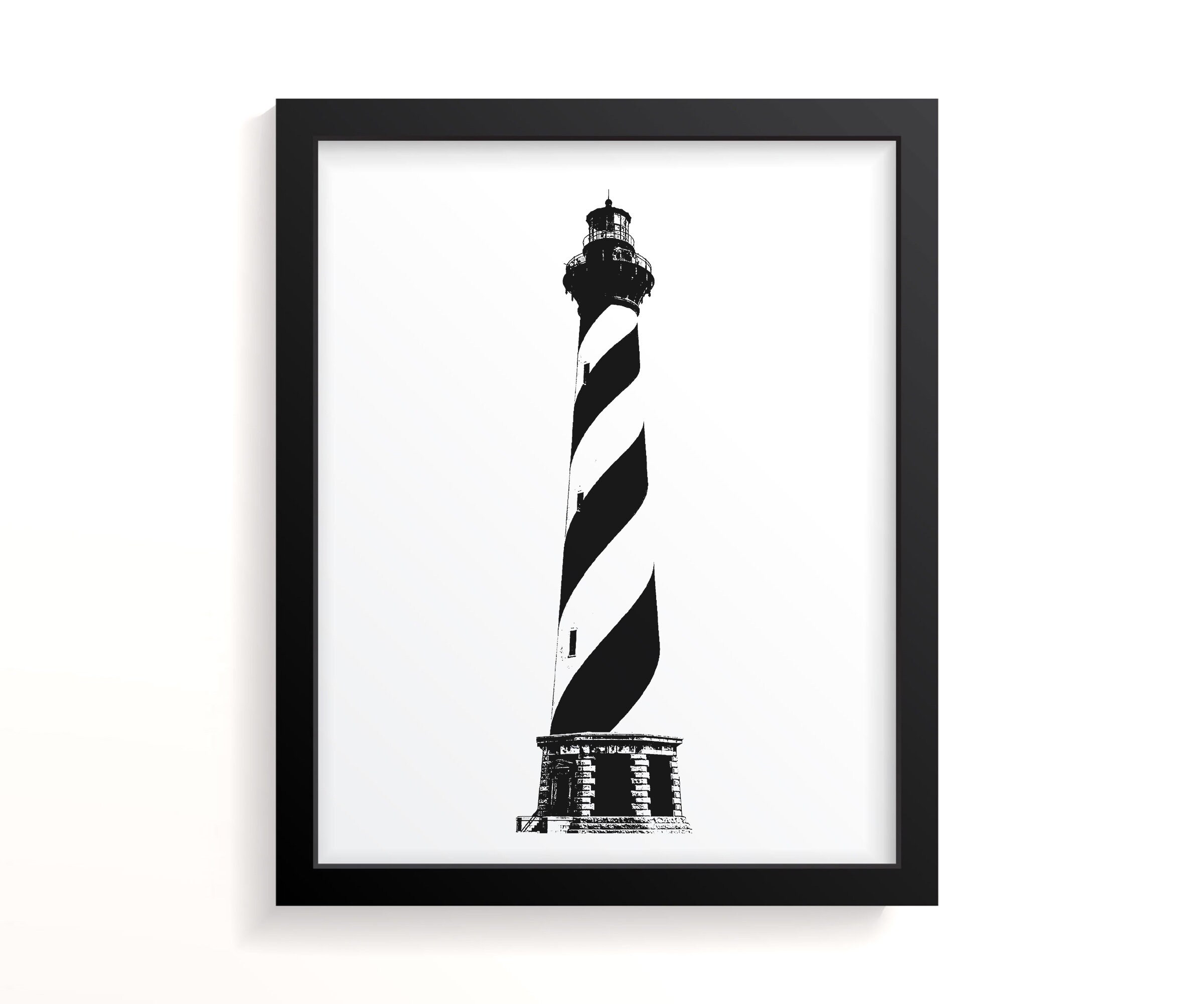 Cape Hatteras Lighthouse Fine Art Print Beach House Wall Etsy