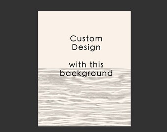 Custom Country, Island, State, or other Design - Hand Drawn Lines Style