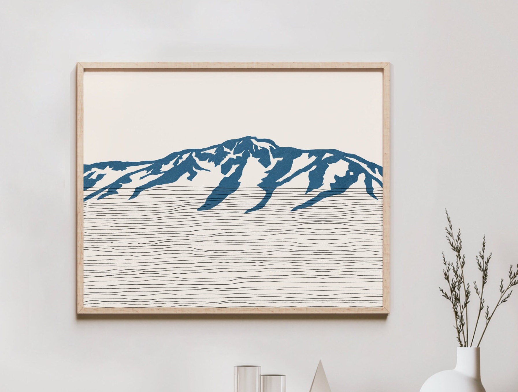 マウント タラック アート プリント - カリフォルニア州シエラ ネバダ