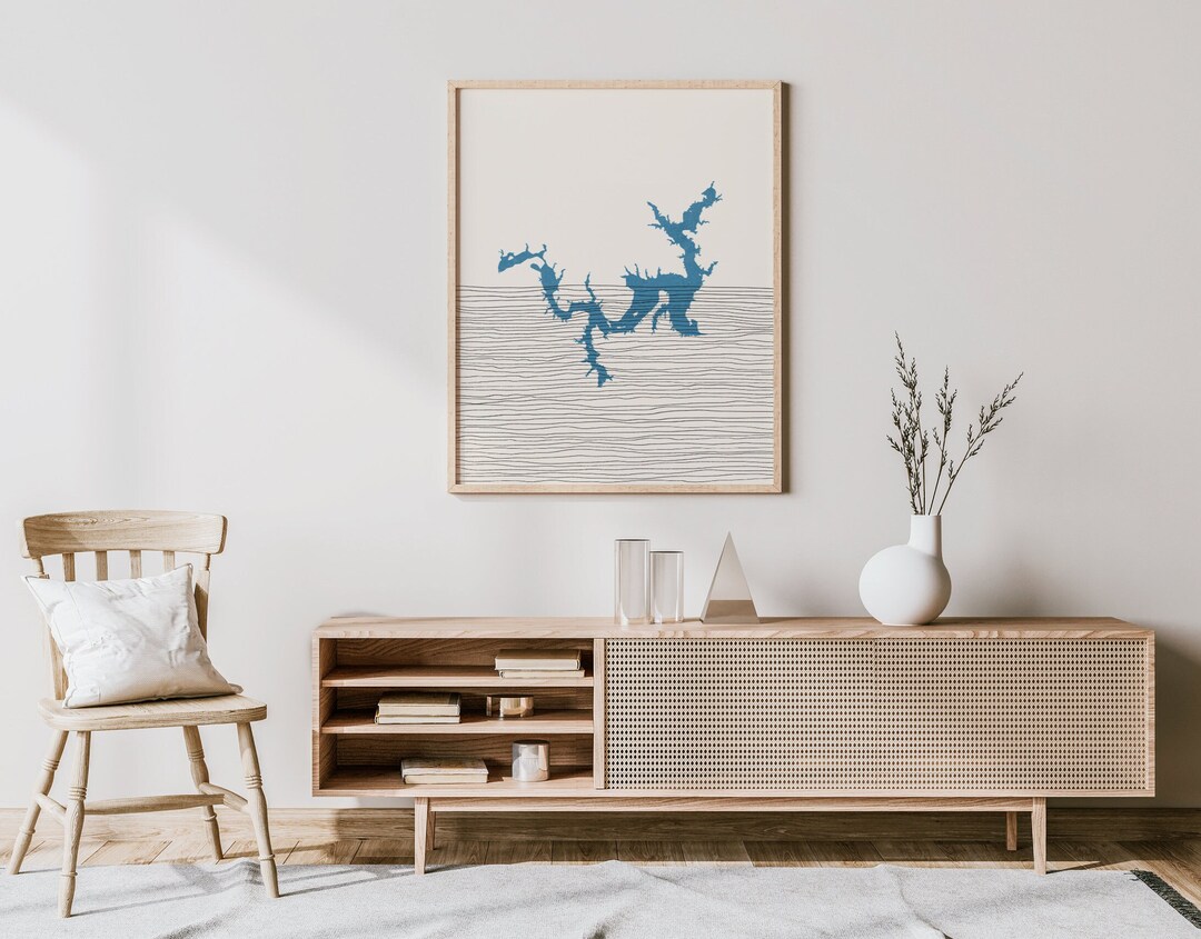 Lake Texoma Art Boho Lake Texoma Print, Lake Texoma Oklahoma Decor