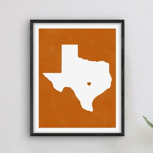 Graduation Gift - College Town Print | Austin, Texas | College Graduation Gift / High School Grad Gift | Texas School Decor