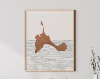 Formentera Art Print - Boho Formentera Island Wall Art, Formentera Spain Travel Poster, Balearic Islands Wall Decor / Gift