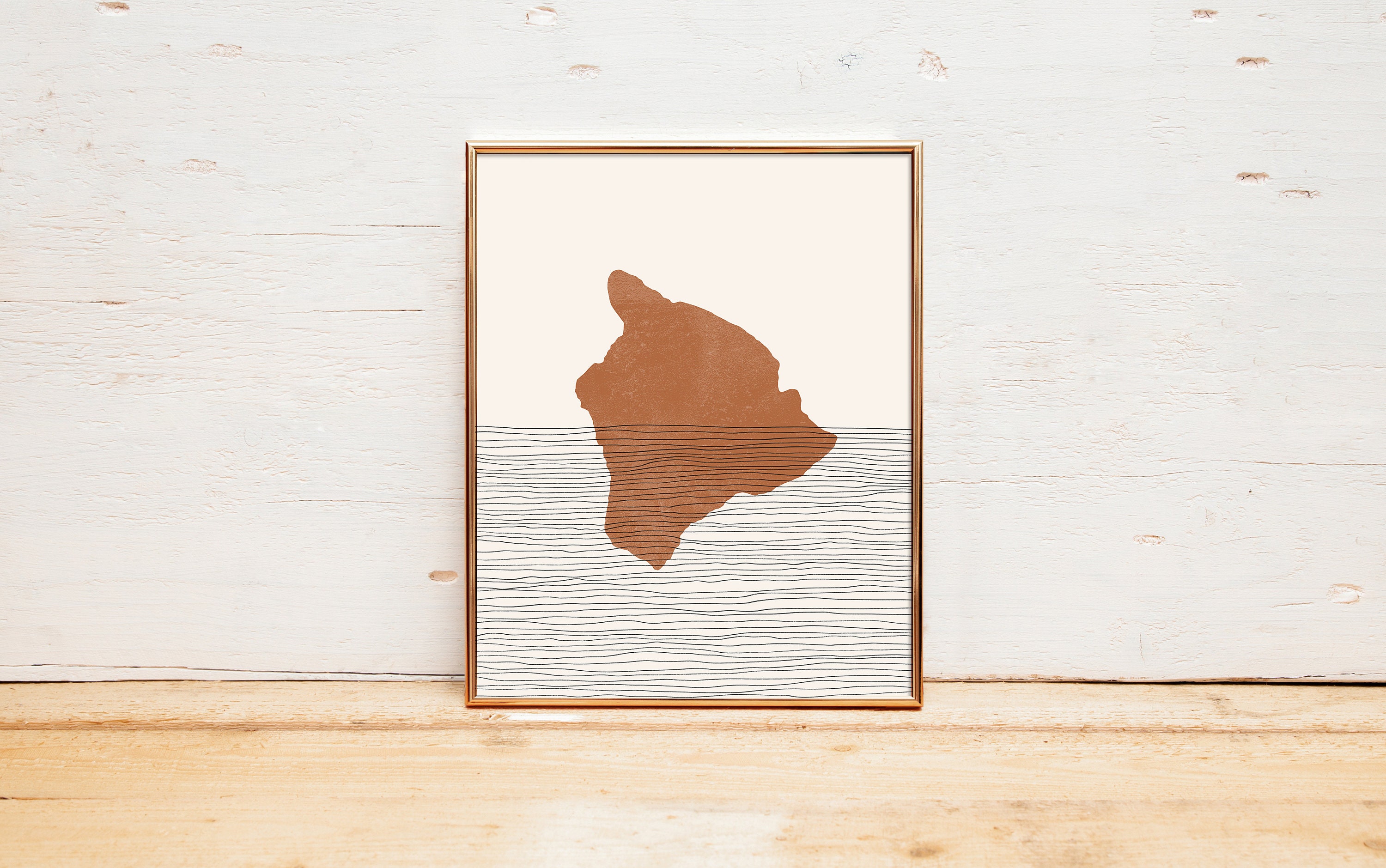 Big Island Art Print Boho Big Island Hawaii Wall Art and - Etsy