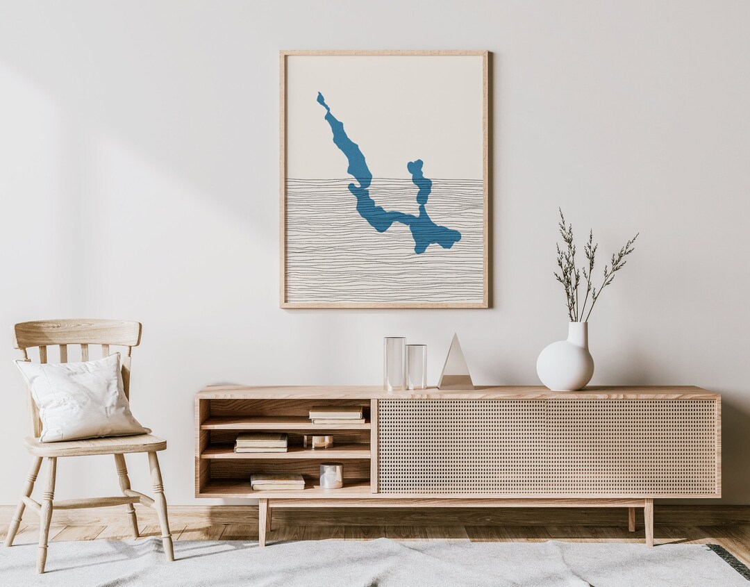 Walloon Lake Art Boho Walloon Lake Print, Walloon Lake Michigan Picture