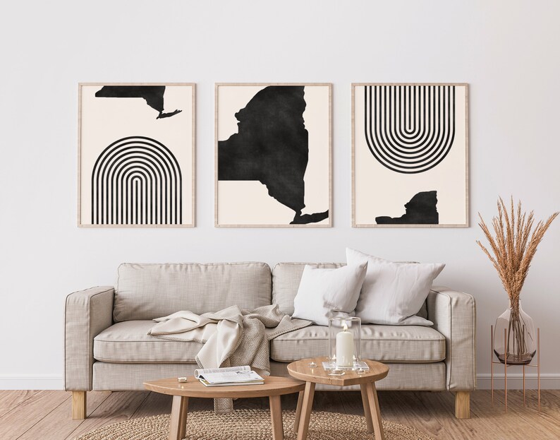 Mid Century Modern Wall Art - Minimalist New York Wall Art and Decor ...