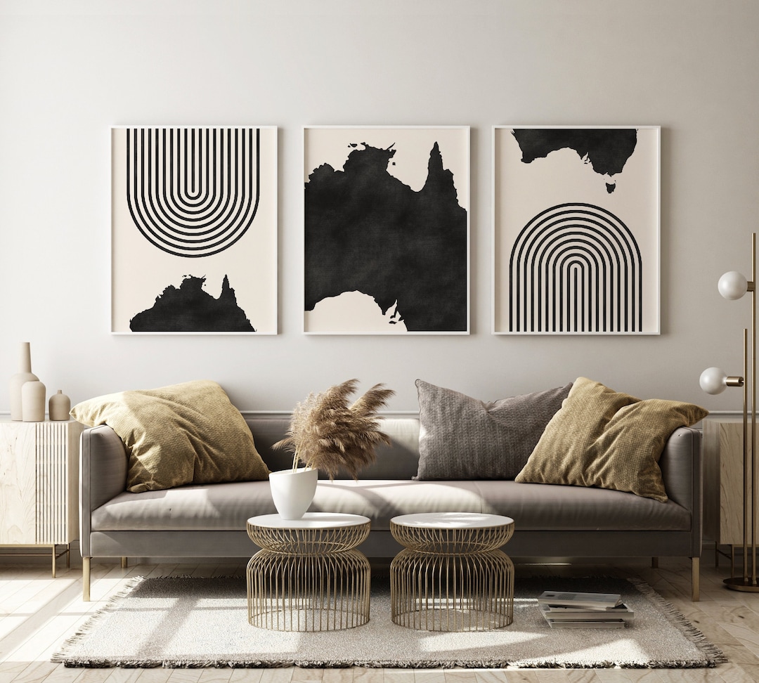 Australia Mid Century Modern Wall Art Minimalist Australia Art and Wall