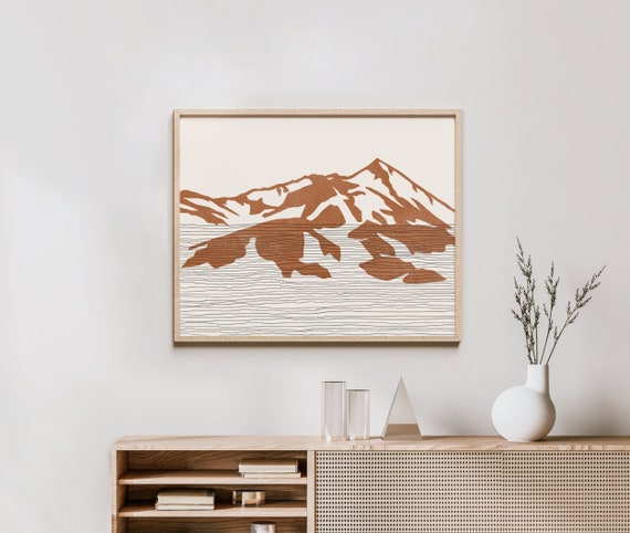 Boho Flatiron Mountains Art Print - Rocky Mountains, Colorado