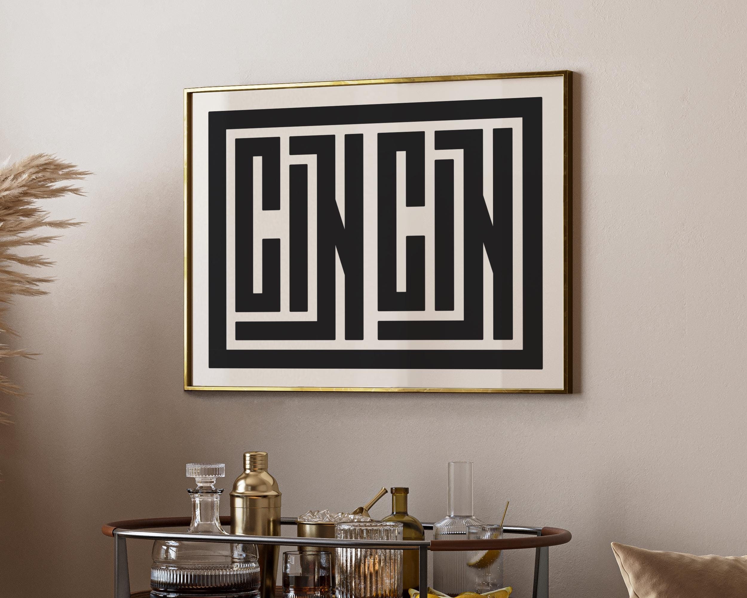 Cin Cin Print - Italian Toast - Cin Cin Typography Design - CinCin Art / Poster, Trendy Wall Art