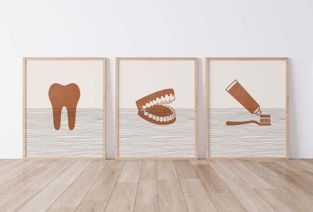 Dentist Art Dentist Wall Art / Office Decor, Dentistry Poster, Boho