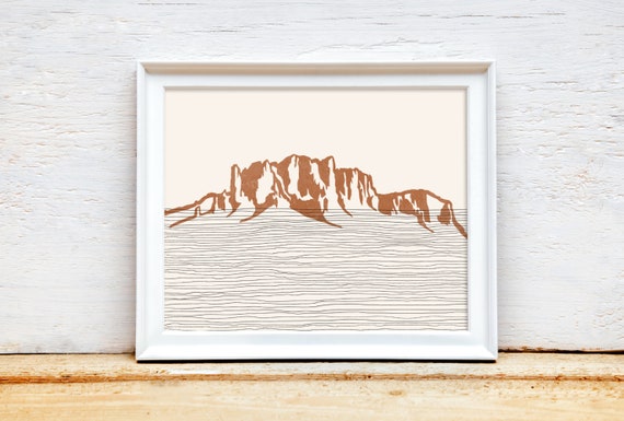 Superstition Mountains Art Print - Superstition Wilderness Area